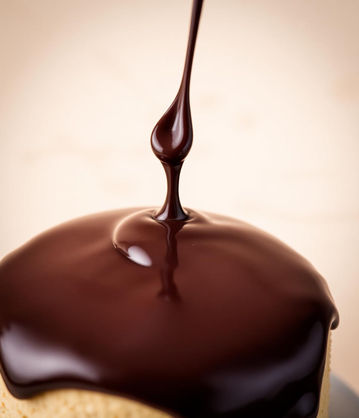 Chocolate escorrendo